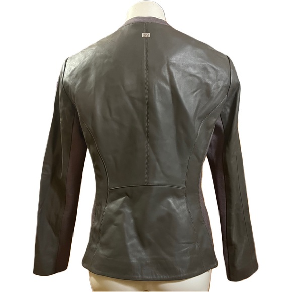 Soia & Kyo sianne lambs leather gray fitted jacket - Picture 3 of 14